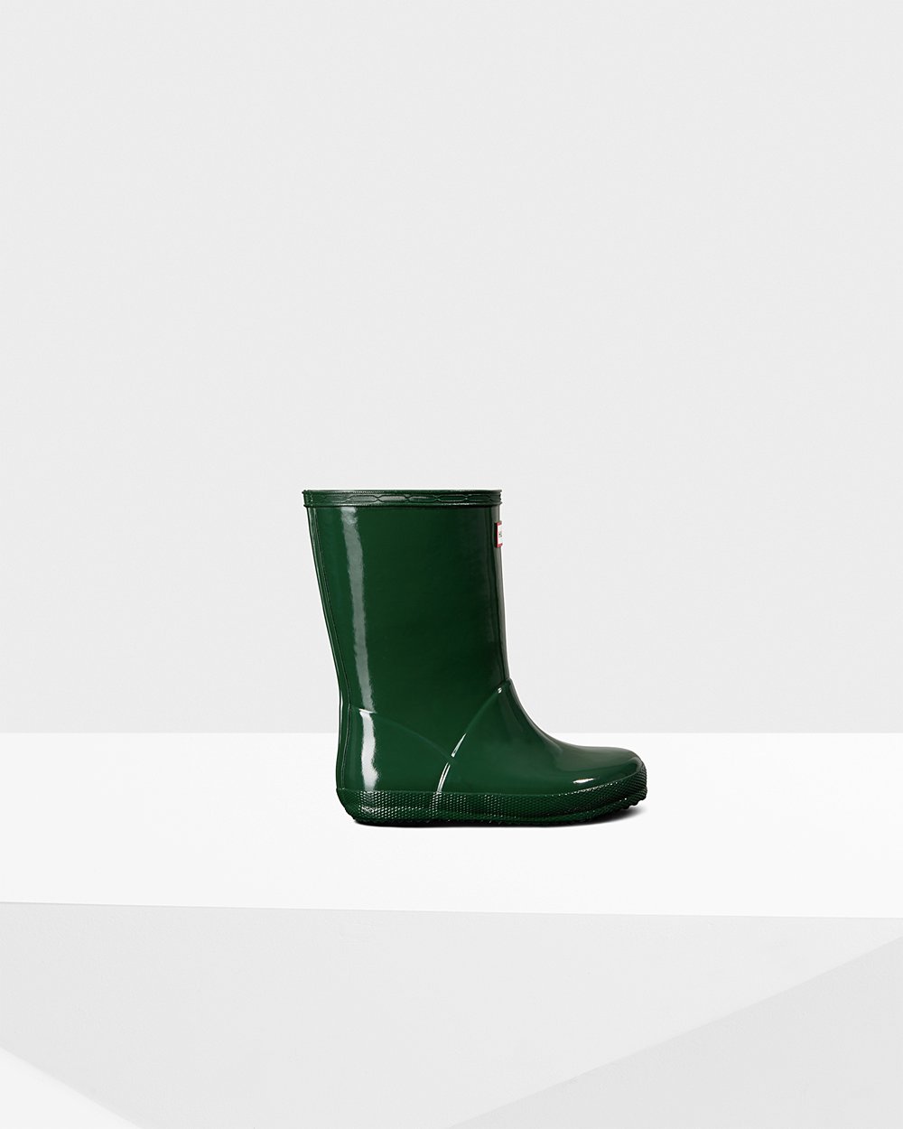 Kids Hunter Original First Classic Gloss | Rain Boots Green | NZ-82540-LCIE